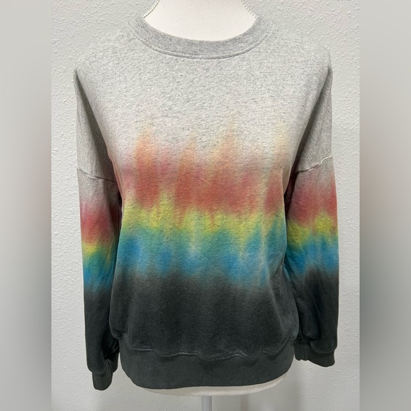 SUNDRY Gradient Tie Dye Oversized Sweatshirt EUC - Picture 2 of 6